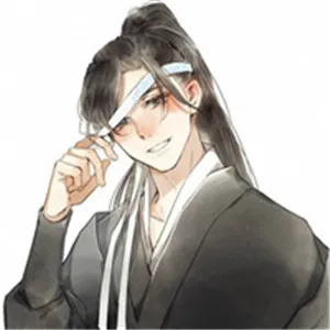 手绘唯美古风淡雅男子头像第1张