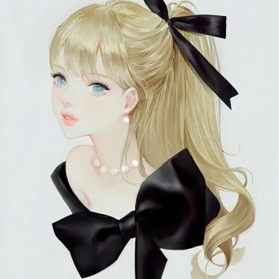 手绘动漫美女头像第1张