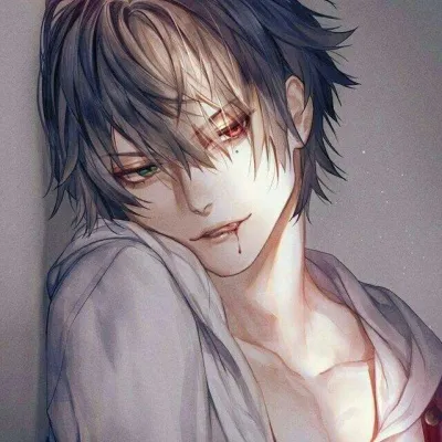 眼眸落满阳光微信男生动漫头像冷酷霸气头像图片第1张