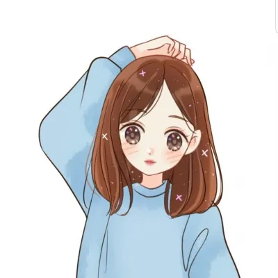 好看真人手绘卡通头像图片第1张