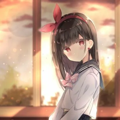 动漫女生头像唯美清新第1张