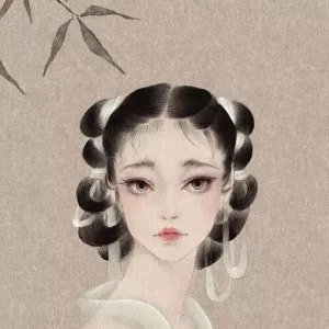头像女生古风水墨唯美第1张