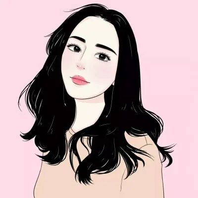 卡通头像女生手绘第1张