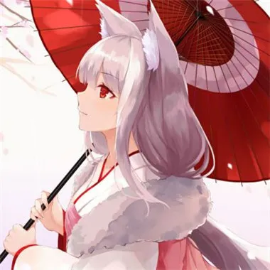 古风红衣女撑伞头像第1张