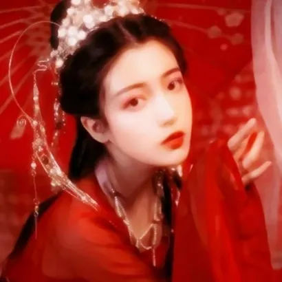 女头红色系高冷古风第1张