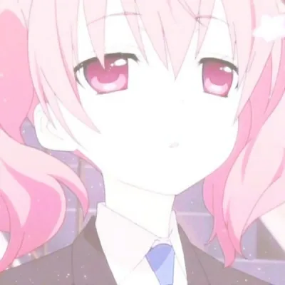 动漫女生头像唯美粉色第1张