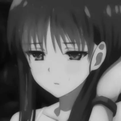 黑白女生头像动漫第1张