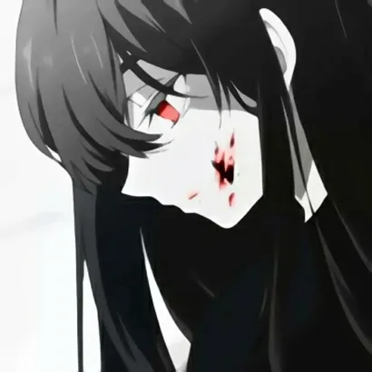 qq头像丧系女生动漫第1张