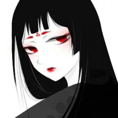 黑白漫画头像女生高冷第1张