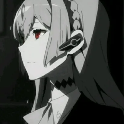 丧头像女黑白第1张