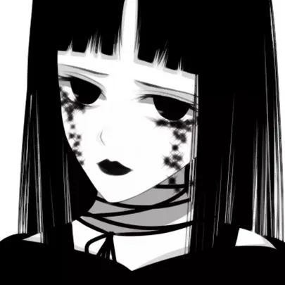 黑白病娇动漫女头第1张