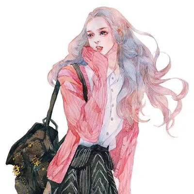 微信头像卡通女生唯美图片第1张