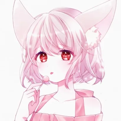qq头像动漫女生可爱粉色系第1张