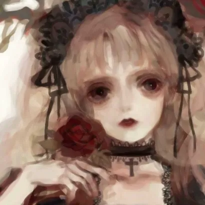 黑化病娇女系动漫头像第1张