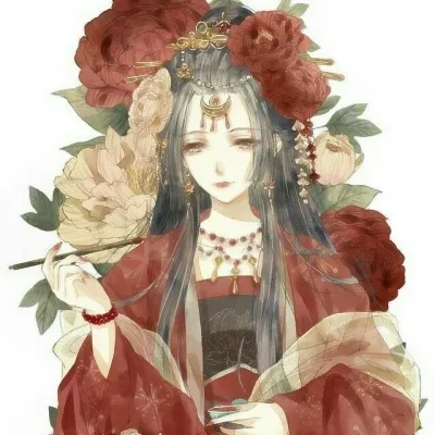 唯美古风闺蜜头像两张动漫图片第1张