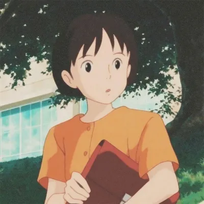 女生动漫头像简约短发第1张