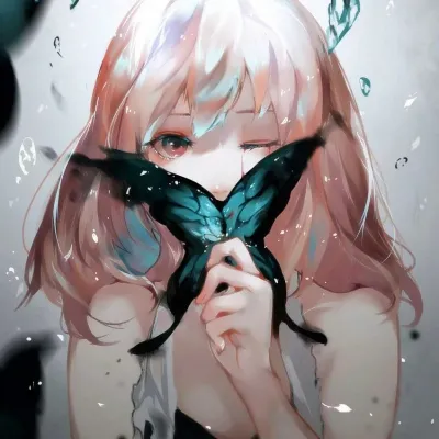 女生动漫头像简约清纯高清第1张