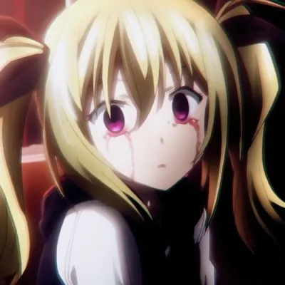 动漫女生头像伤感流泪第1张