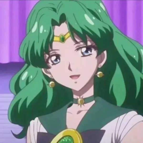绿头发的动漫女生头像第1张