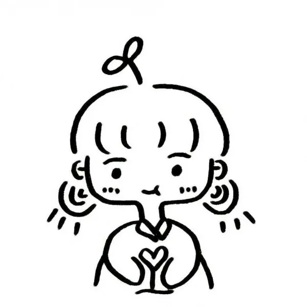 漫画女生可爱头像简笔画图片第1张