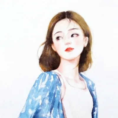 微信头像成熟女人味手绘第1张