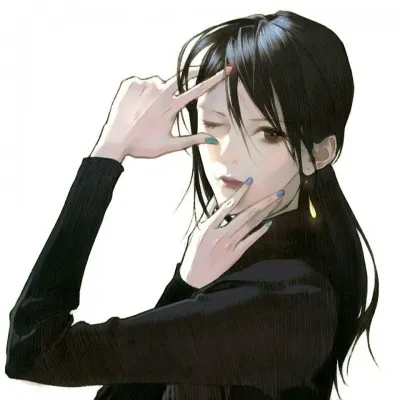 酷拽女生动漫头像闺蜜第1张