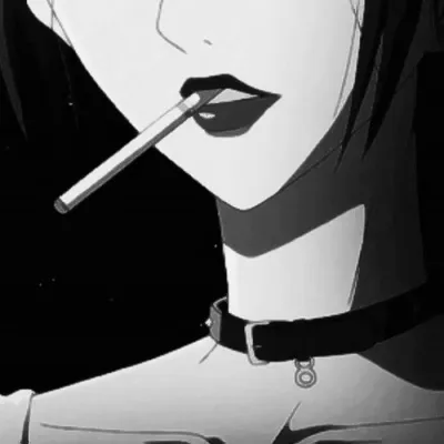 丧气动漫女头黑白第1张