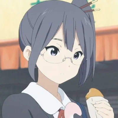 眼镜气质女漫画头像第1张