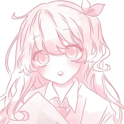 qq头像动漫女生粉红系第1张