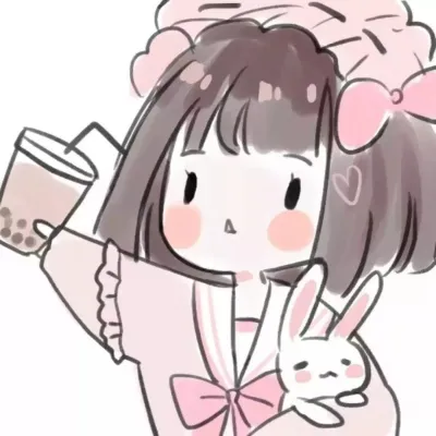 高清超萌的卡通闺蜜头像两人可爱图片第1张