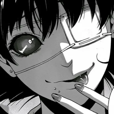 黑白丧女头像动漫第1张