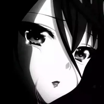 旧漫黑白女头丧第1张