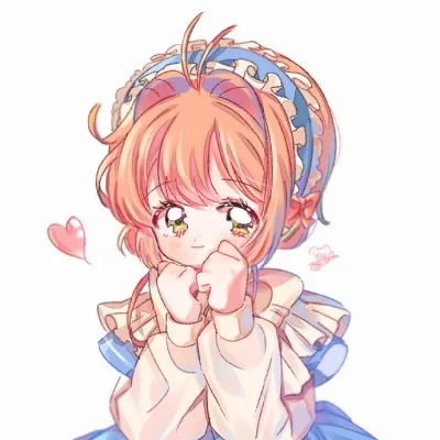 高清超萌的女生唯美可爱清新头像卡通图片第1张