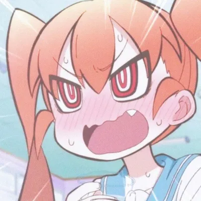 女生生气动漫头像第1张