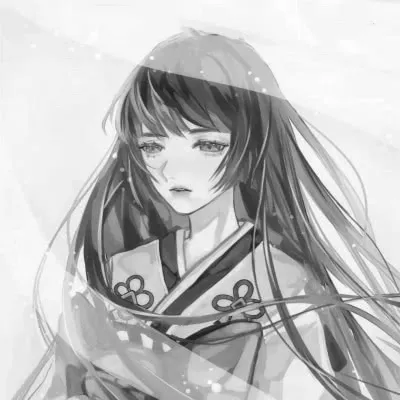黑白古风动漫头像丧第1张
