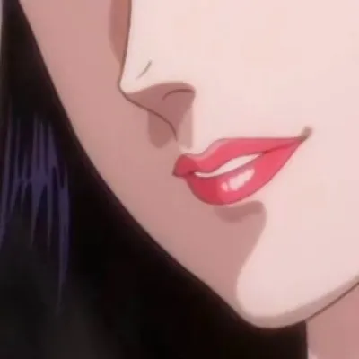 高清好看的动漫女生嘴唇头像图片第1张