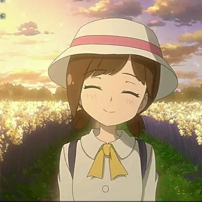 清新戴帽子动漫头像第1张