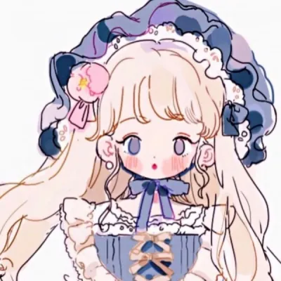 高清可爱的动漫女孩萝莉闺蜜头像2人图片第1张
