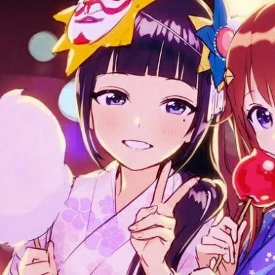 高清一对两张的二次元卡通闺蜜头像图片第1张