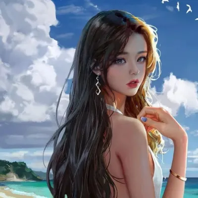 二次元绝美女生头像第1张