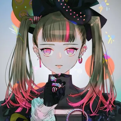 超炫酷的动漫女孩头像第1张