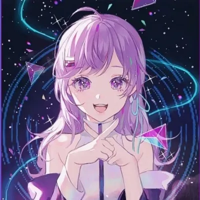 高清星河系梦幻的唯美星空闺蜜头像动漫图片第1张