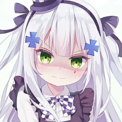 高清好看同一个系列的卡漫可爱少女图片头像第1张