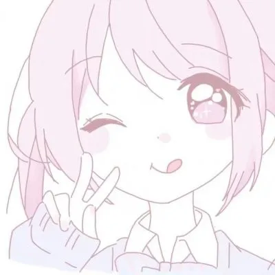 高清淡淡的粉色系可爱少女心头像卡通图片第1张