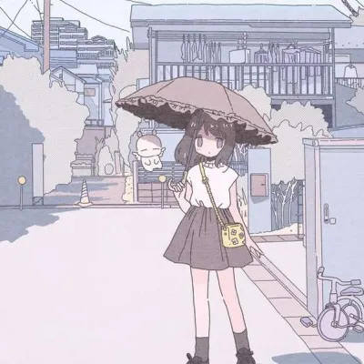 高清少女的日常生活动漫头像图片第1张