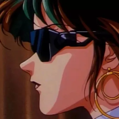 高清很酷的旧漫女生脸部头像图片第1张