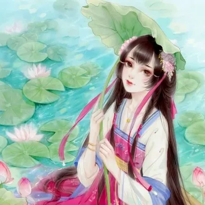 微信手绘古风女生头像第1张