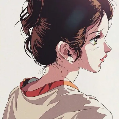 微信头像女旧漫第1张