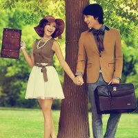 复古情侣头像图片大全第1张