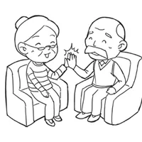 老头老太太卡通情侣头像图片第1张